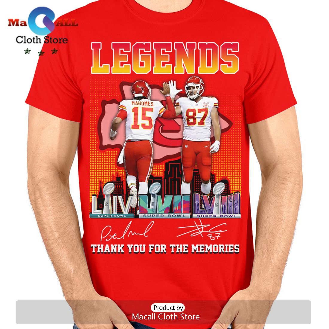 Kansas City Chiefs Legend Thank You For The Memories Crew Neck T-Shirt
