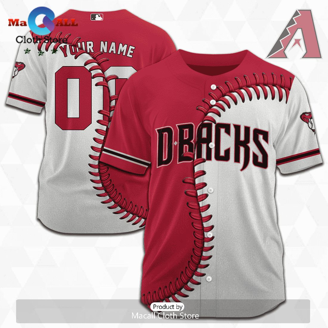 MLB Arizona Diamondbacks Personalized Mix Baseball Jersey