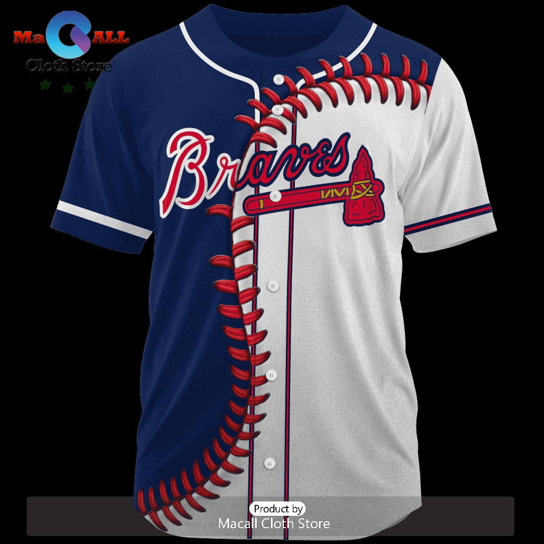 MLB Atlanta Braves Personalized Mix Baseball Jersey