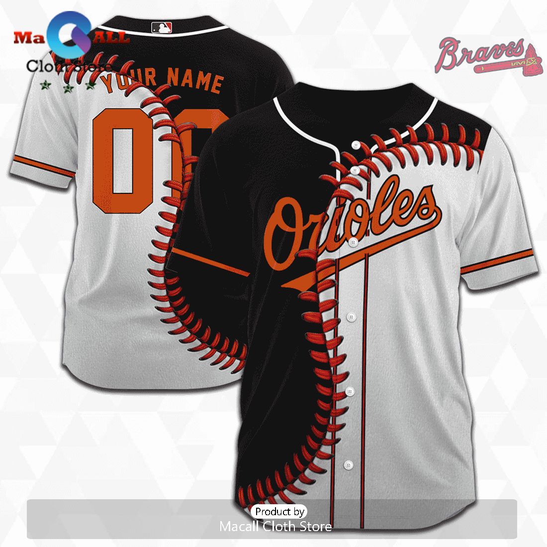 MLB Baltimore Orioles Personalized Mix Baseball Jersey