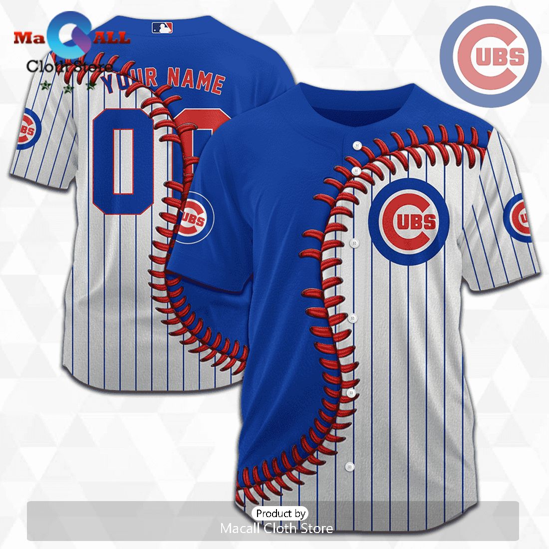 MLB Chicago Cubs Personalized Mix Baseball Jersey