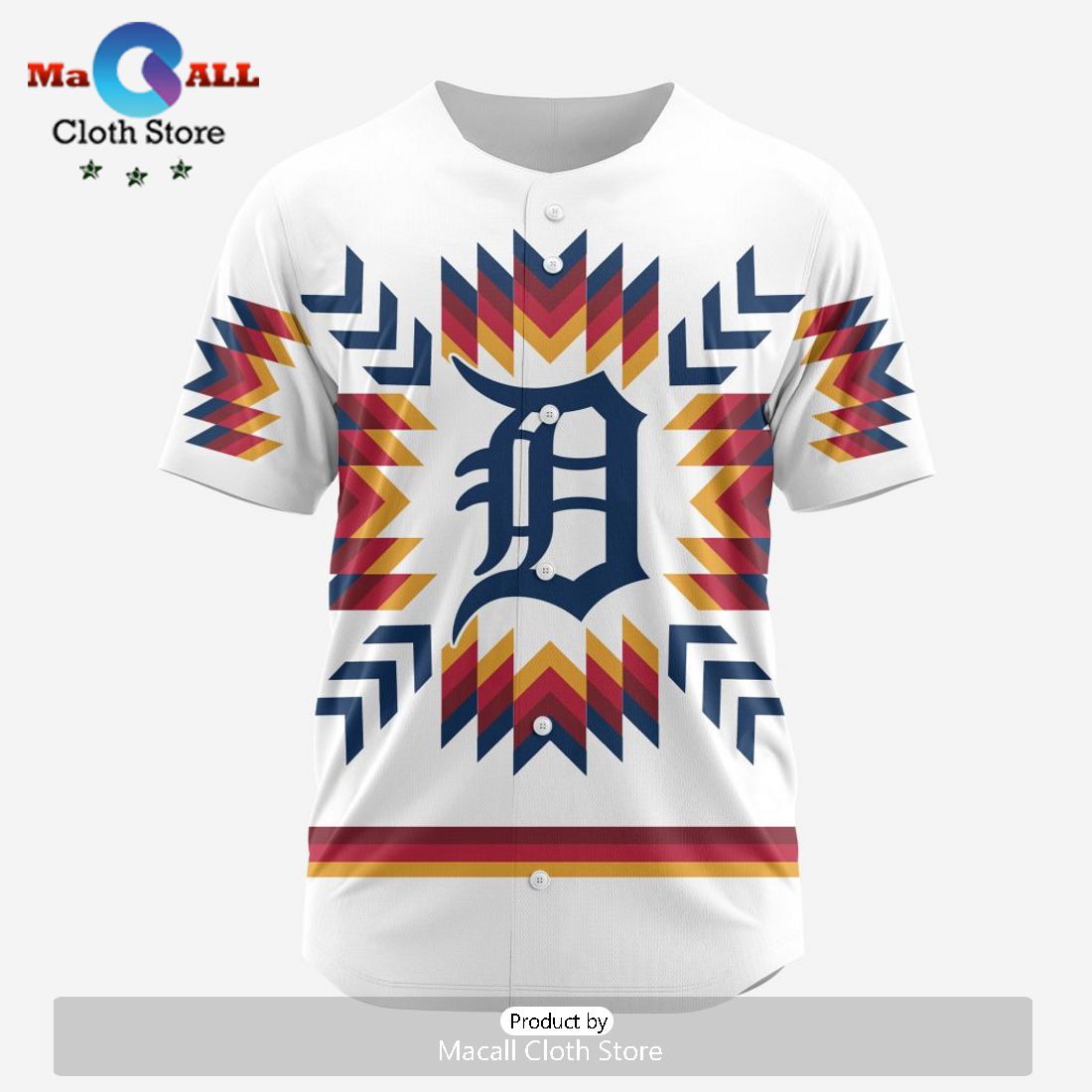 MLB Detroit Tigers Special Native Design Baseball Jersey