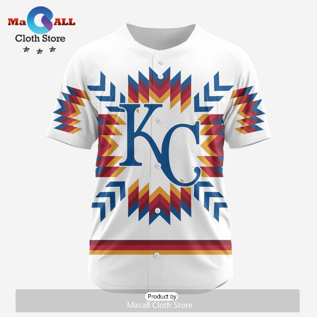 MLB Kansas City Royals Special Native Design Baseball Jersey