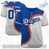 MLB Los Angeles Dodgers Pink Design Fight Breast Cancer Baseball Jersey