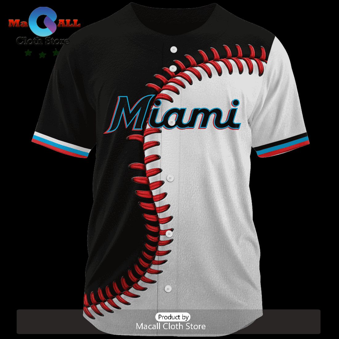 MLB Miami Marlins Personalized Mix Baseball Jersey