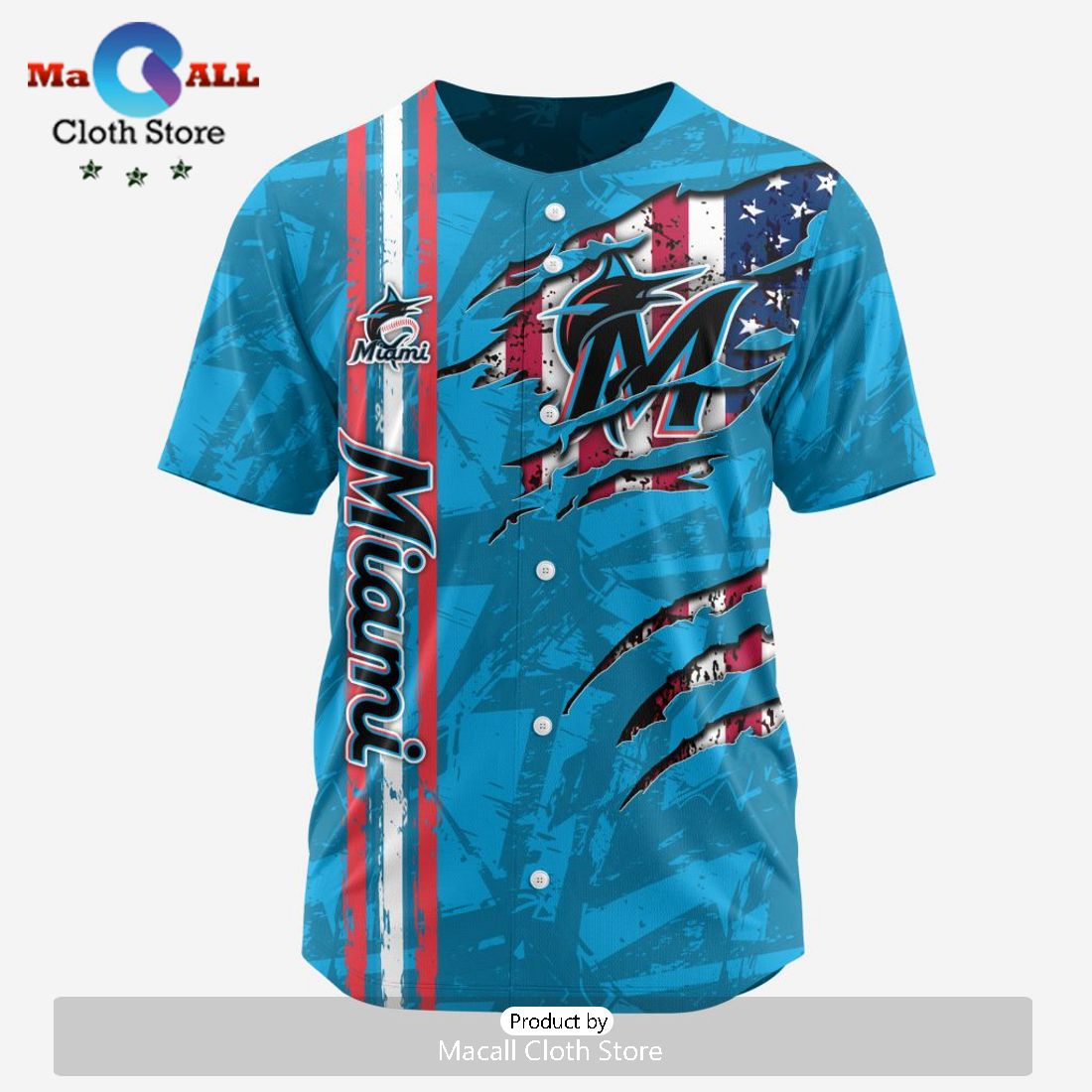 MLB Miami Marlins Special Design Baseball Jersey