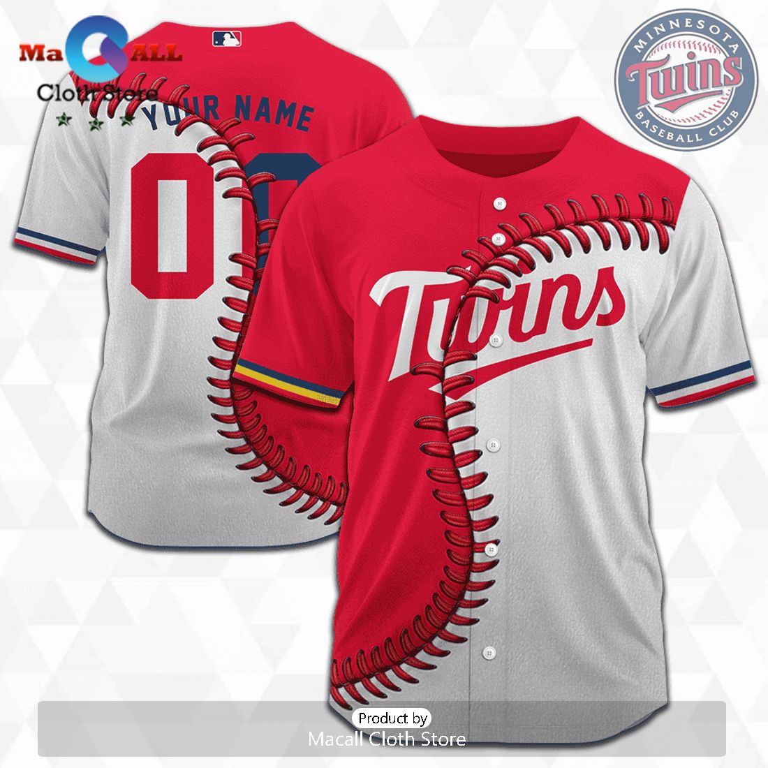 MLB Minnesota Twins Personalized Mix Baseball Jersey