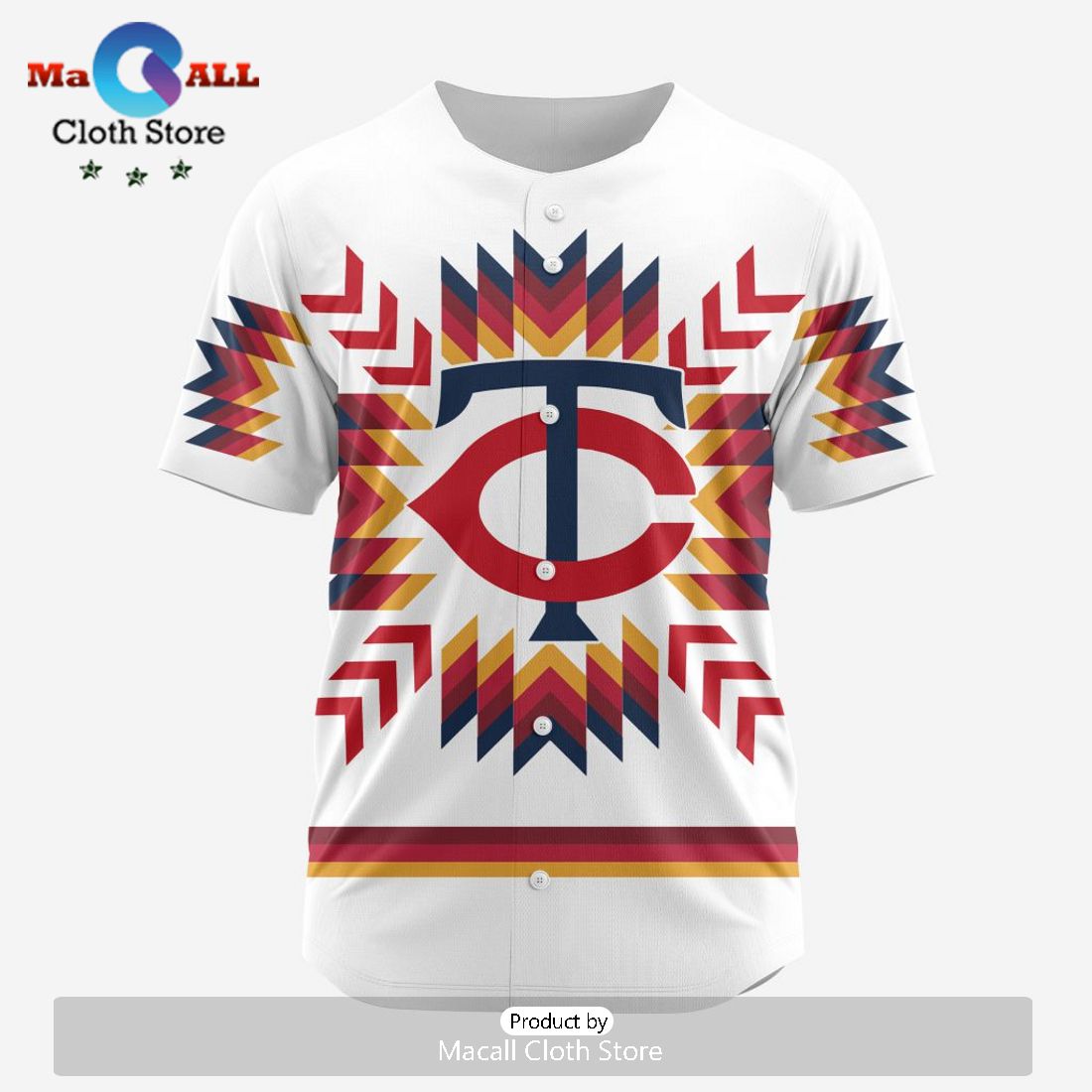 MLB Minnesota Twins Special Native Design Baseball Jersey