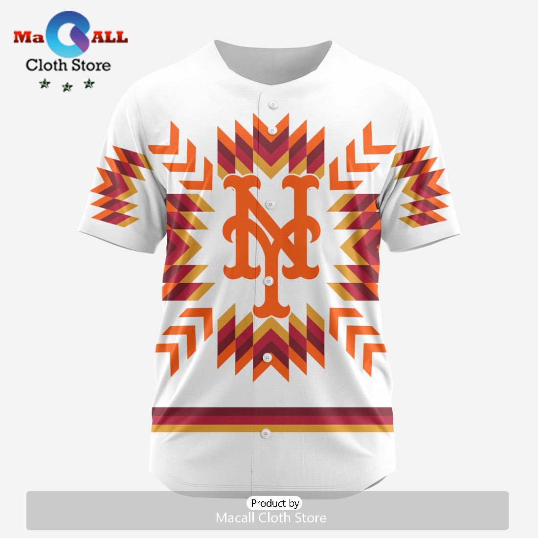 MLB New York Mets Special Native Design Baseball Jersey