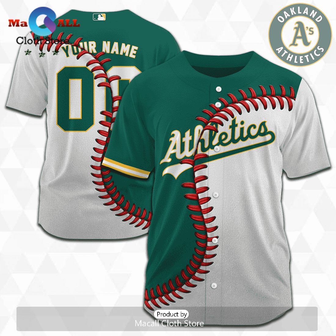 MLB Oakland Athletics Personalized Mix Baseball Jersey
