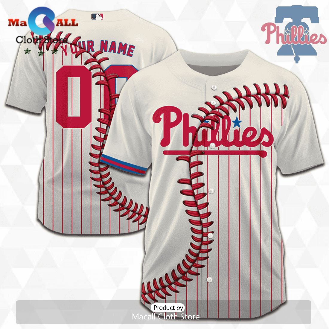 MLB Philadelphia Phillies Personalized Mix Baseball Jersey