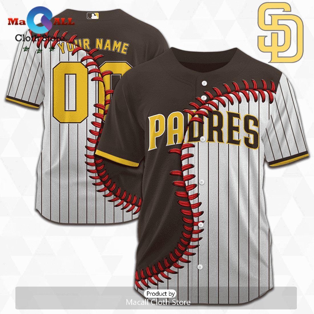 MLB San Diego Padres Personalized Mix Baseball Jersey