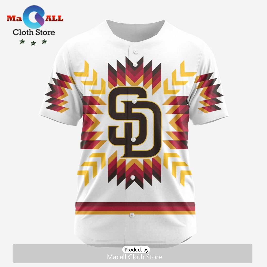 MLB San Diego Padres Special Native Design Baseball Jersey