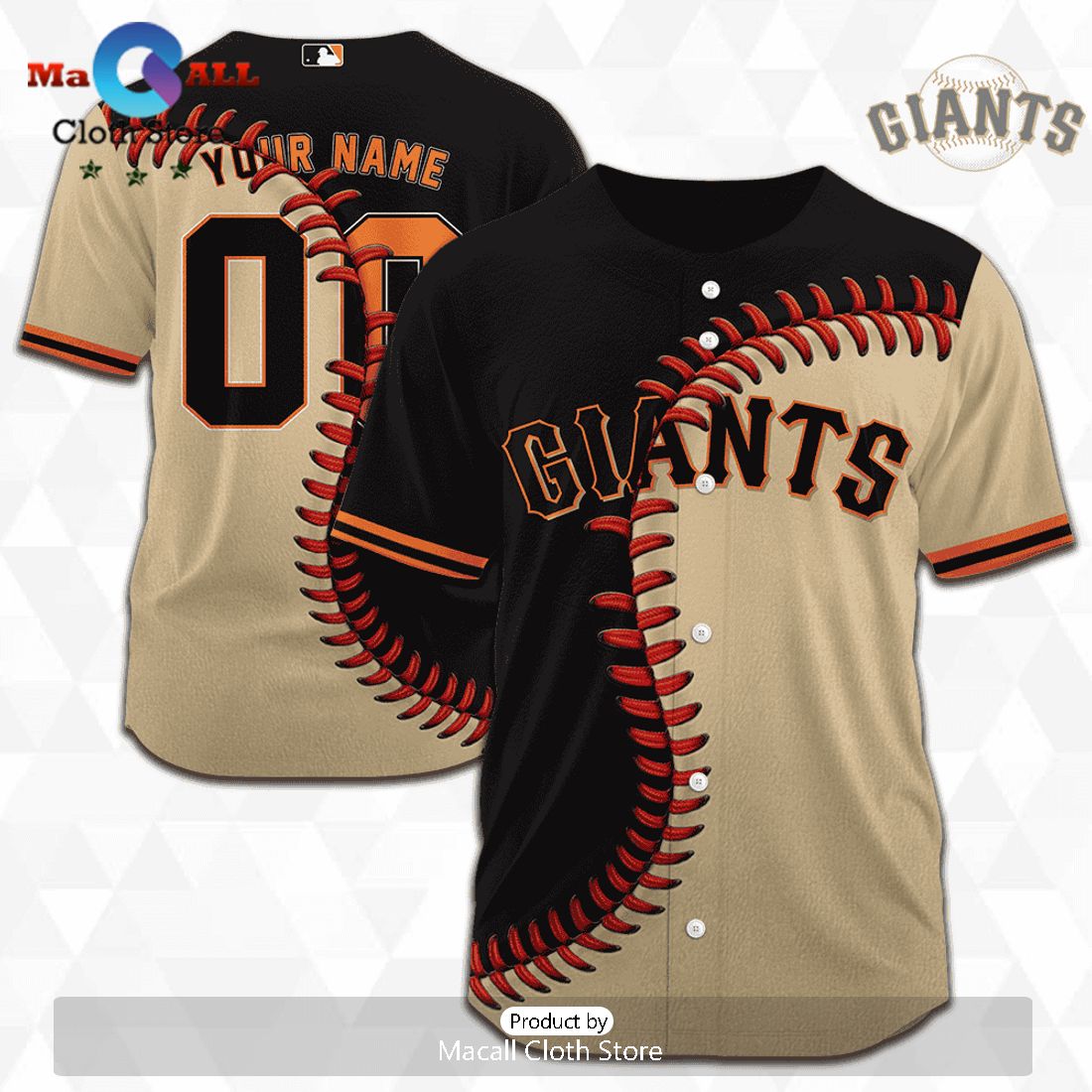 MLB San Francisco Giants Personalized Mix Baseball Jersey