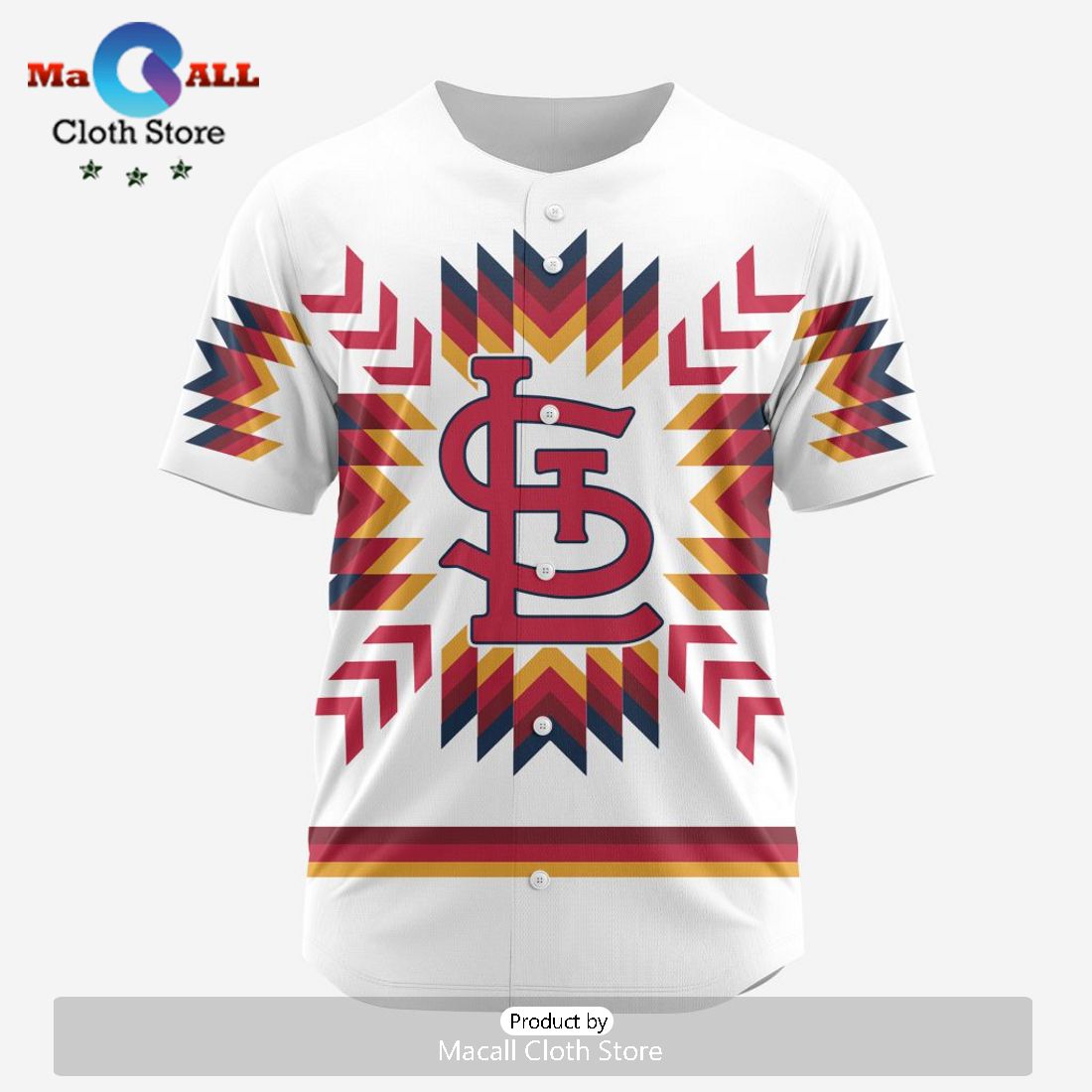 MLB St. Louis Cardinals Special Native Design Baseball Jersey