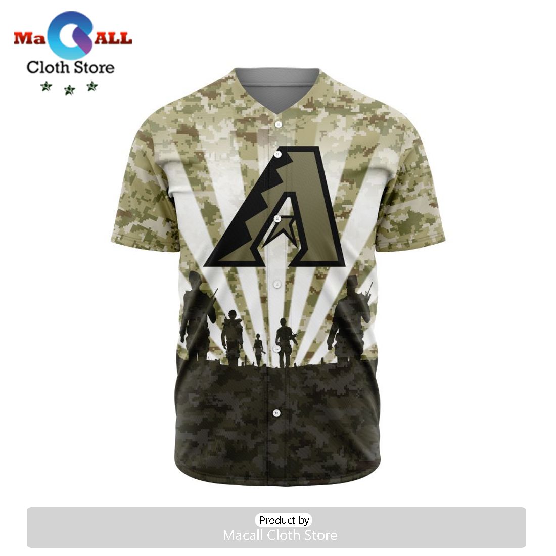 MLB Arizona Diamondbacks Honor Veterans Jersey