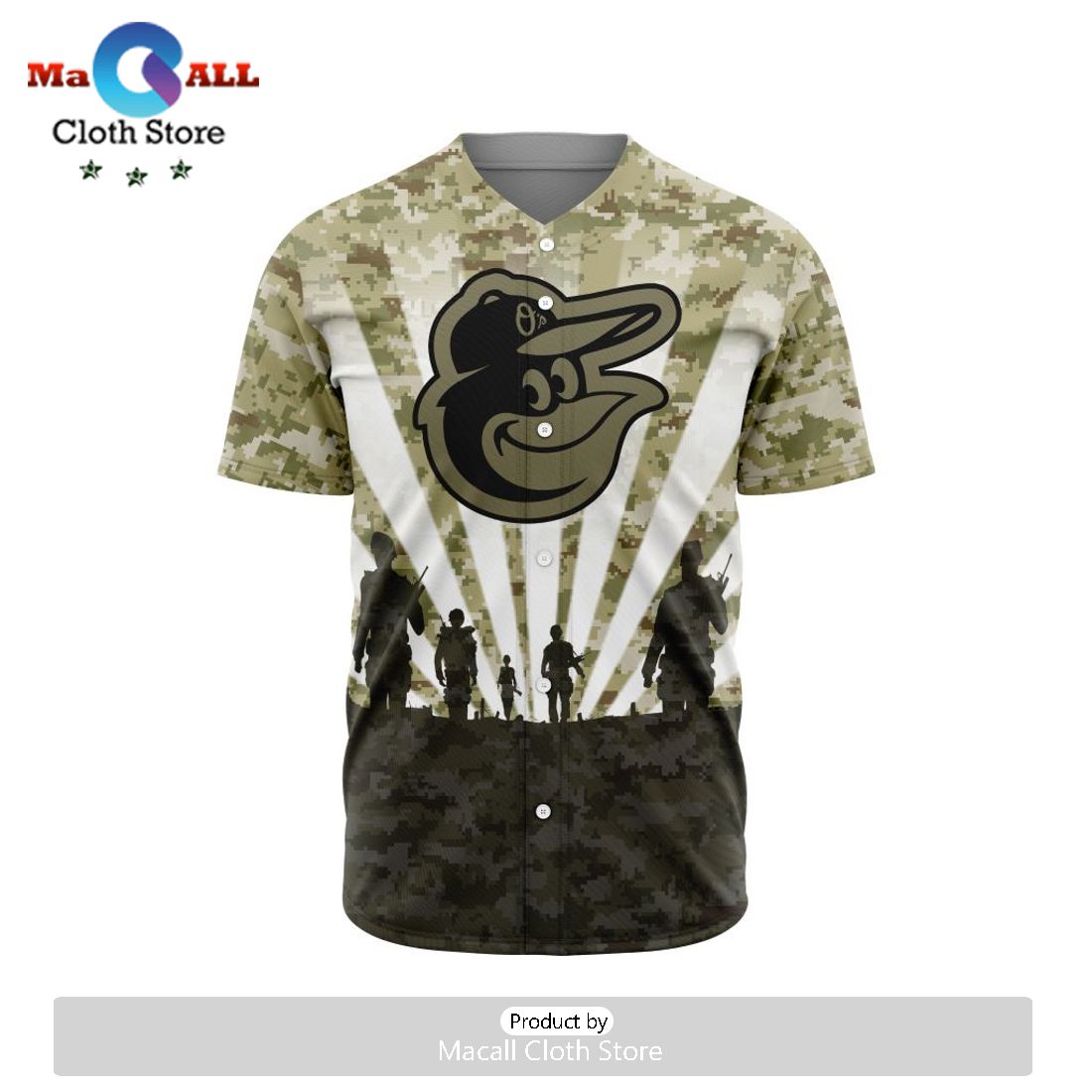 MLB Baltimore Orioles Honor Veterans Jersey