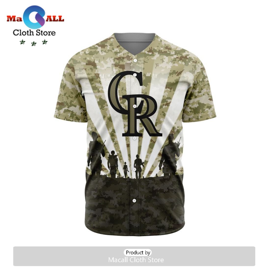 MLB Colorado Rockies Honor Veterans Jersey