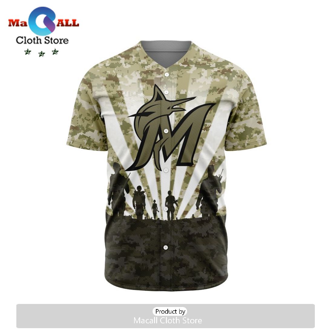 MLB Miami Marlins Honor Veterans Jersey