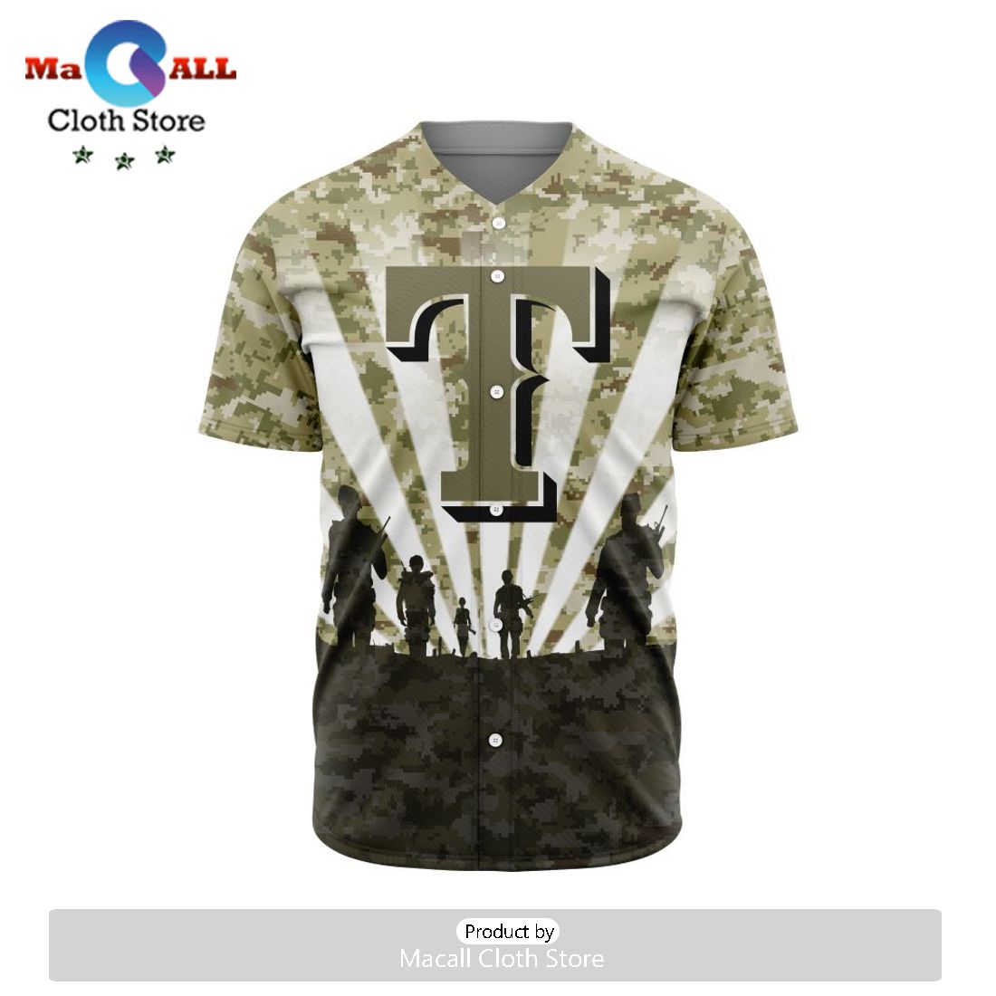 MLB Texas Rangers Honor Veterans Jersey