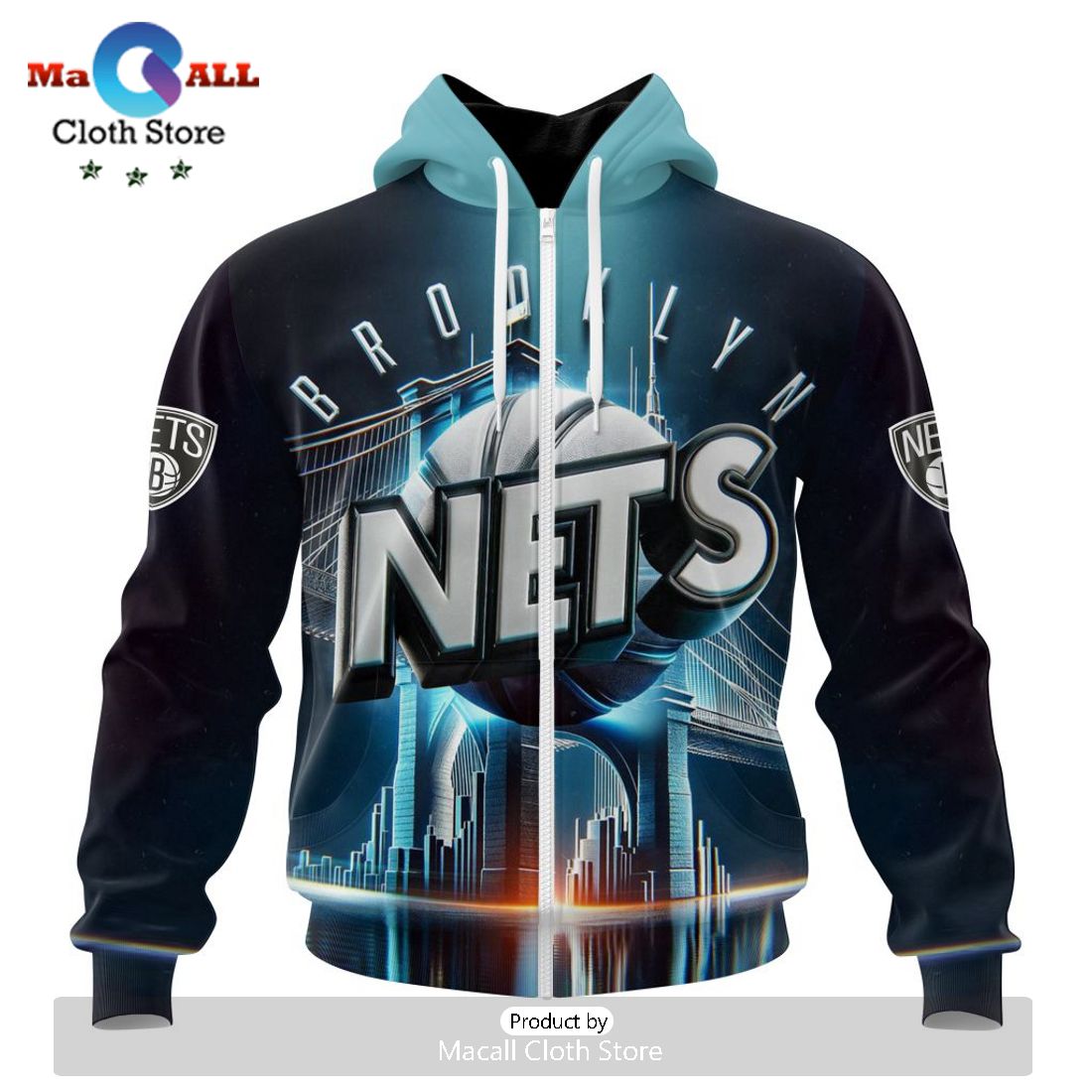 Brooklyn Nets Special Realistic Team Hoodie