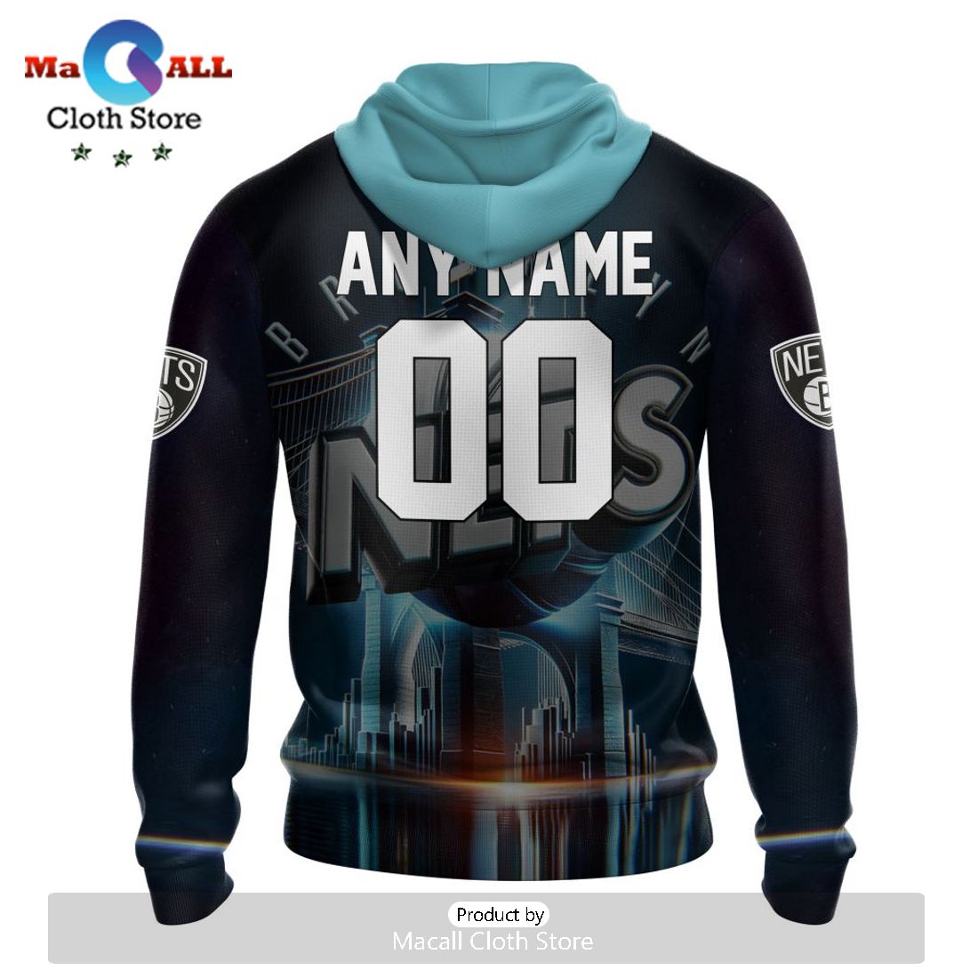 Brooklyn Nets Special Realistic Team Hoodie