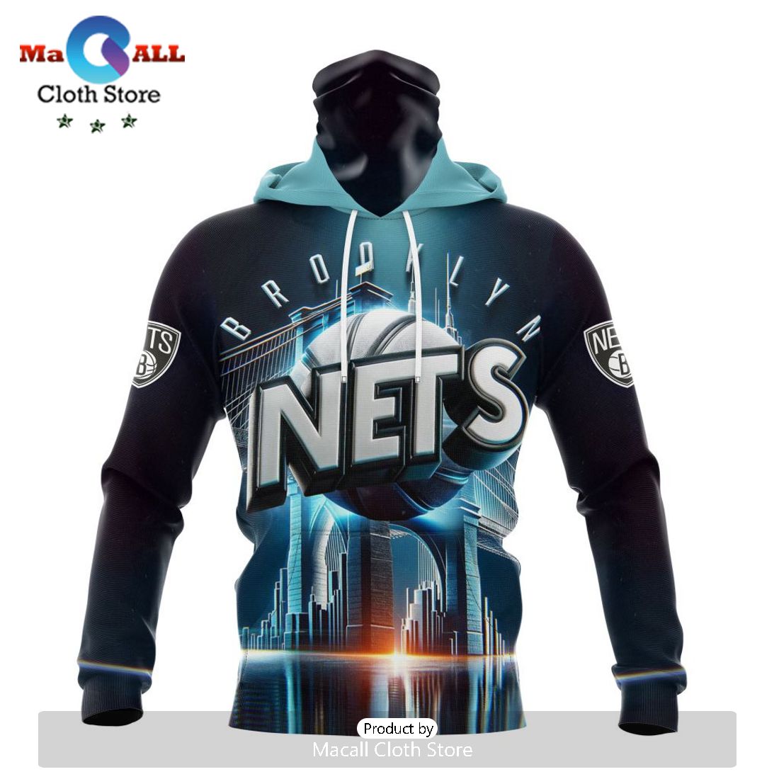 Brooklyn Nets Special Realistic Team Hoodie