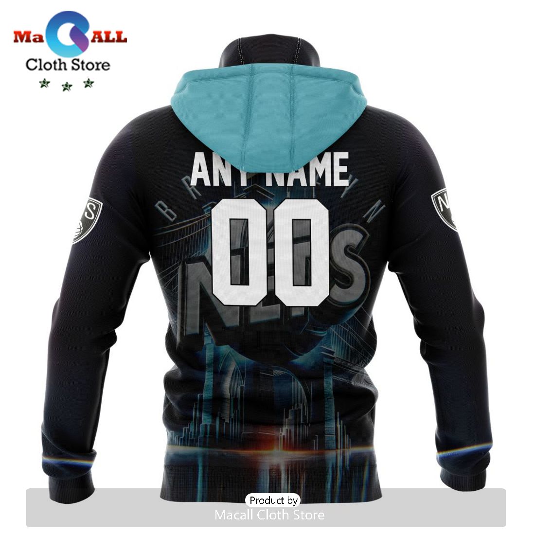 Brooklyn Nets Special Realistic Team Hoodie