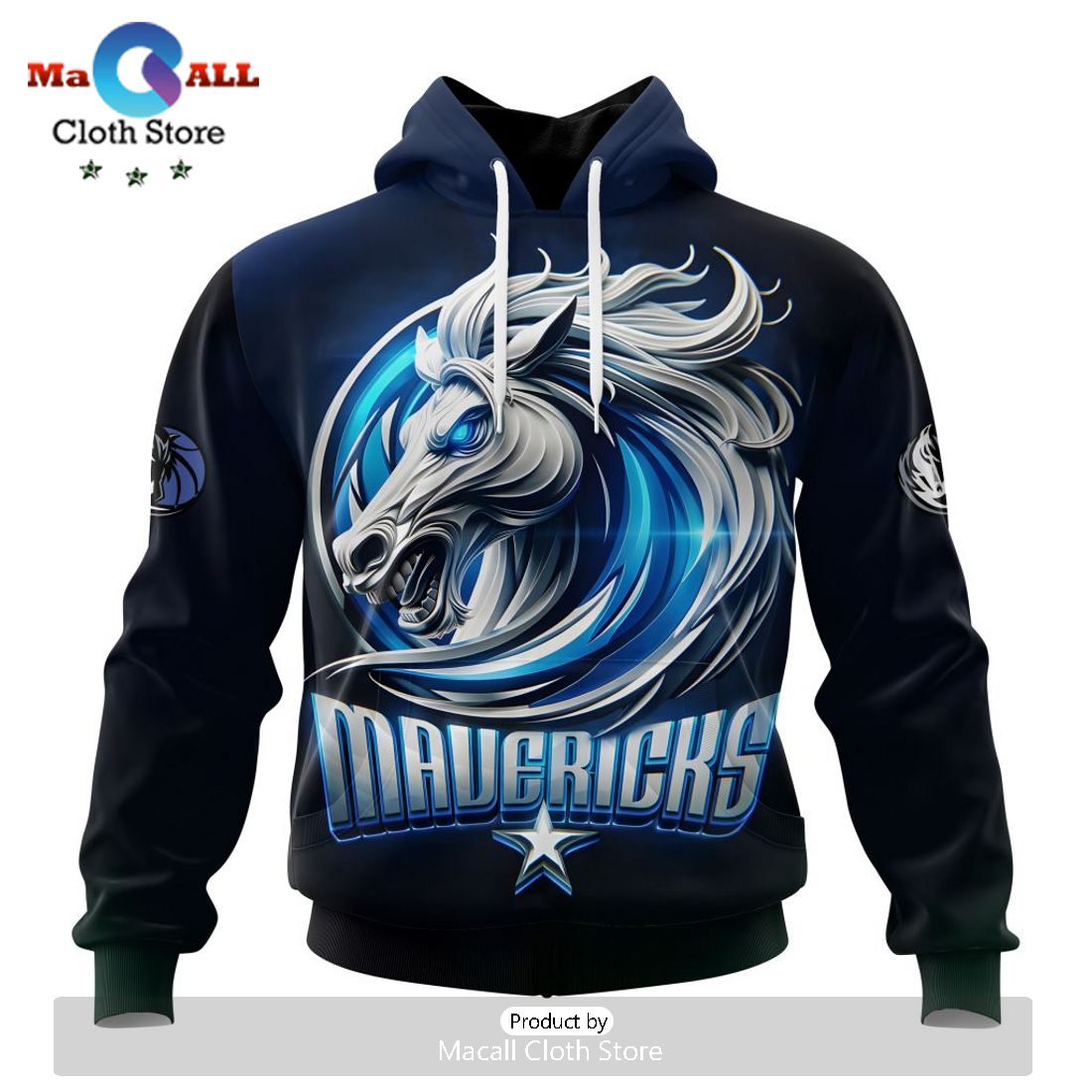 Dallas Mavericks Special Realistic Team Hoodie
