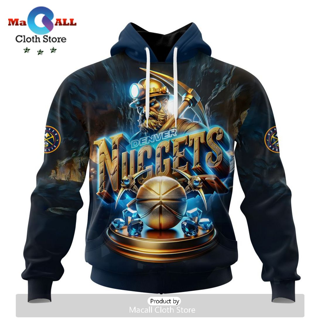 Denver Nuggets Special Realistic Team Hoodie