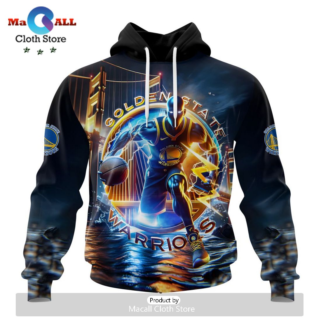Golden State Warriors Special Realistic Team Hoodie