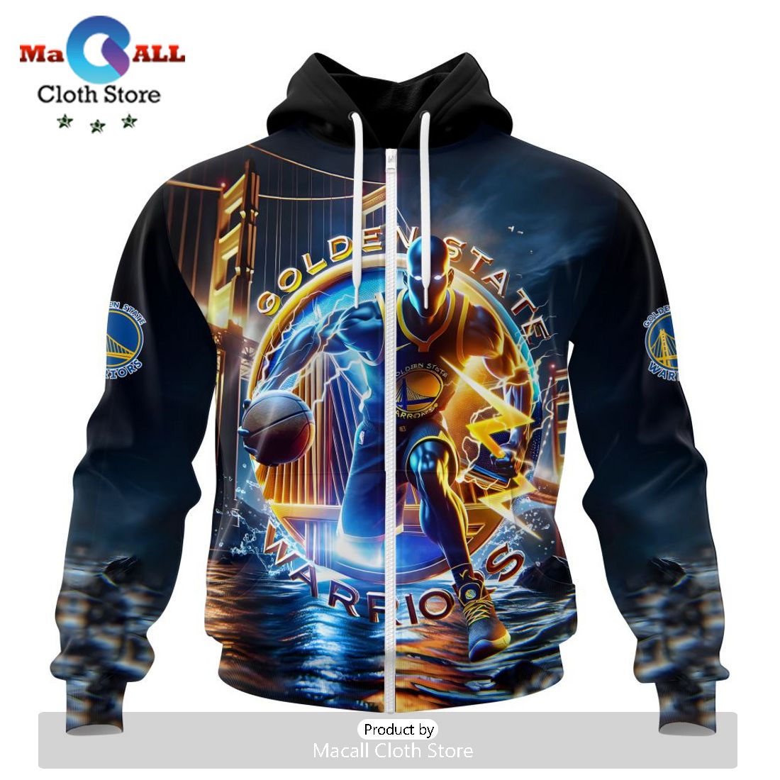 Golden State Warriors Special Realistic Team Hoodie