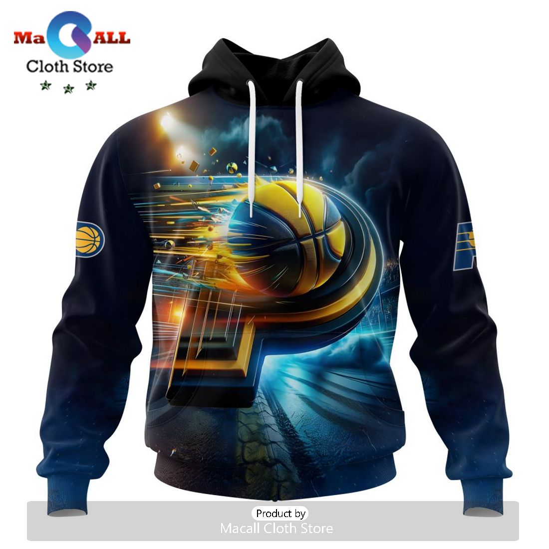 Indiana Pacers Special Realistic Team Hoodie Indiana Pacers Special Realistic Team Hoodie