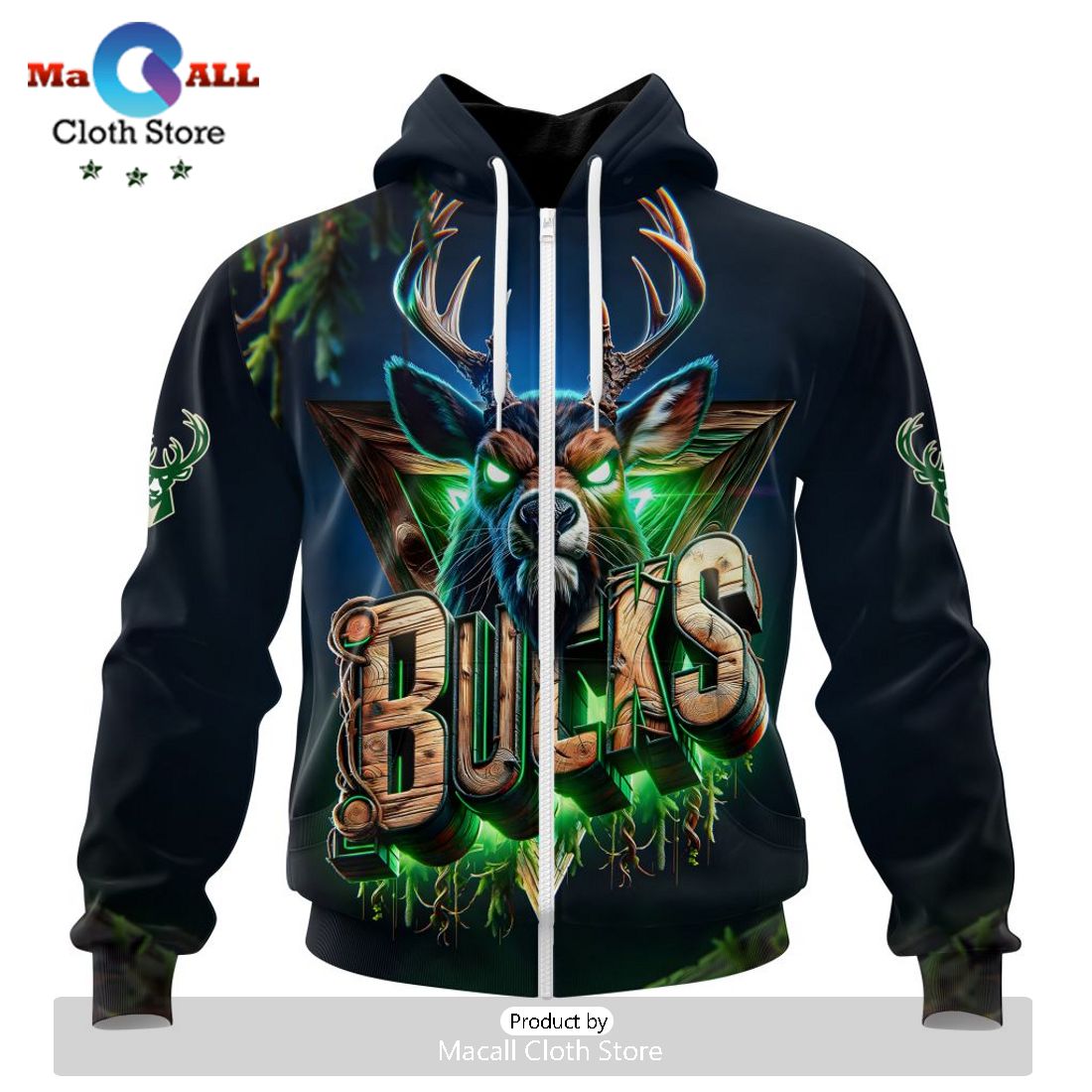 Milwaukee Bucks Special Realistic Team Hoodie