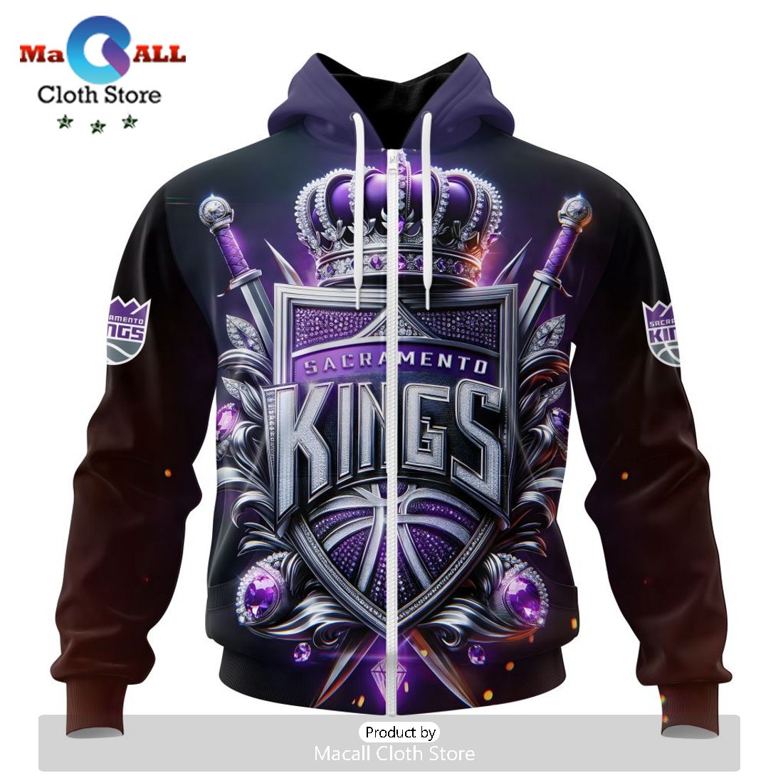 Sacramento Kings Special Realistic Team Hoodie