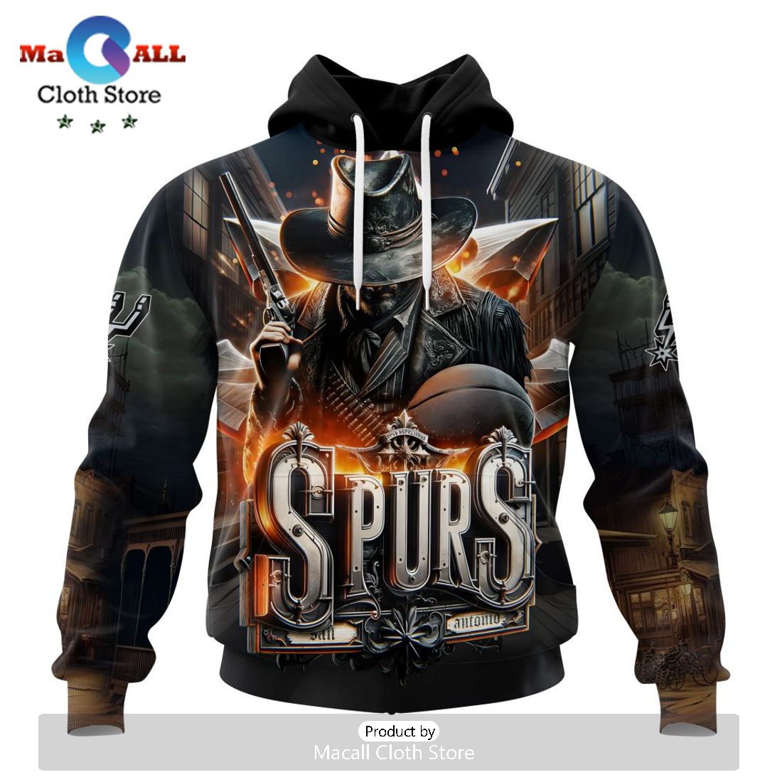 San Antonio Spurs Special Realistic Team Hoodie