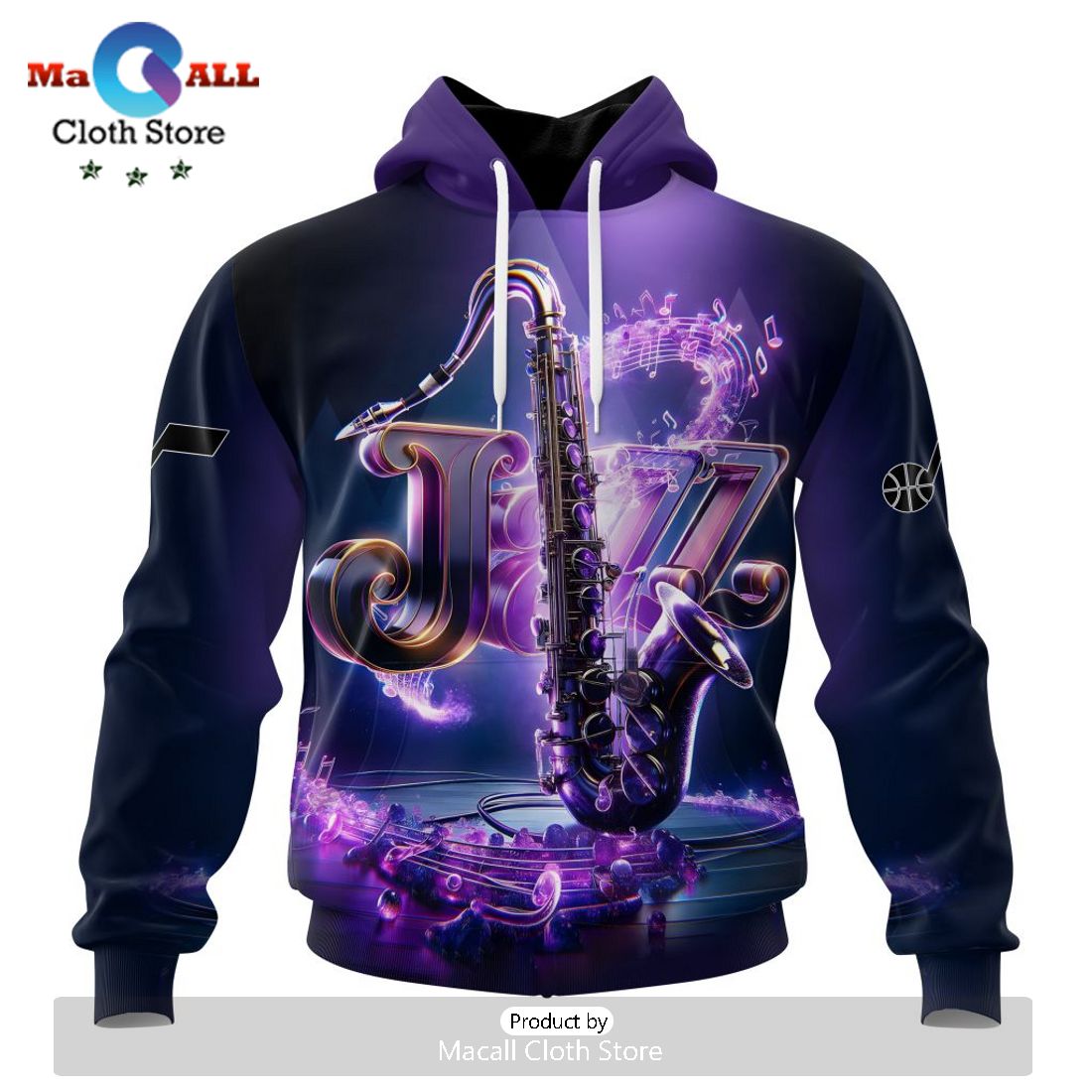 Utah Jazz Special Realistic Team Hoodie