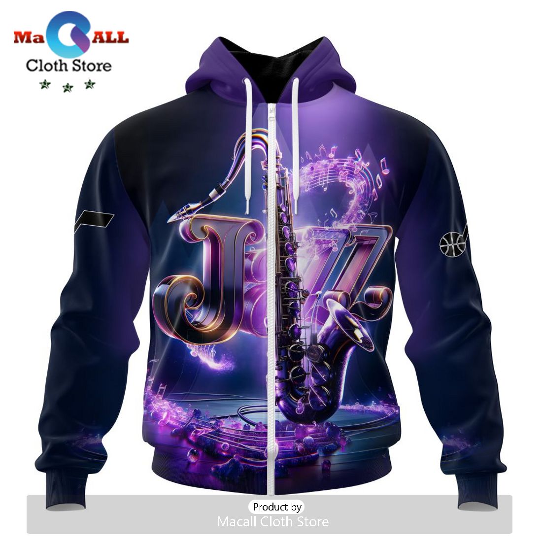 Utah Jazz Special Realistic Team Hoodie