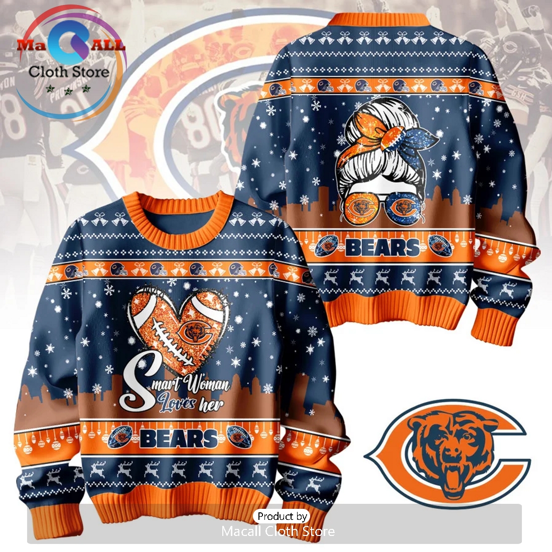 Chicago Bears 2024 Christmas Sweater