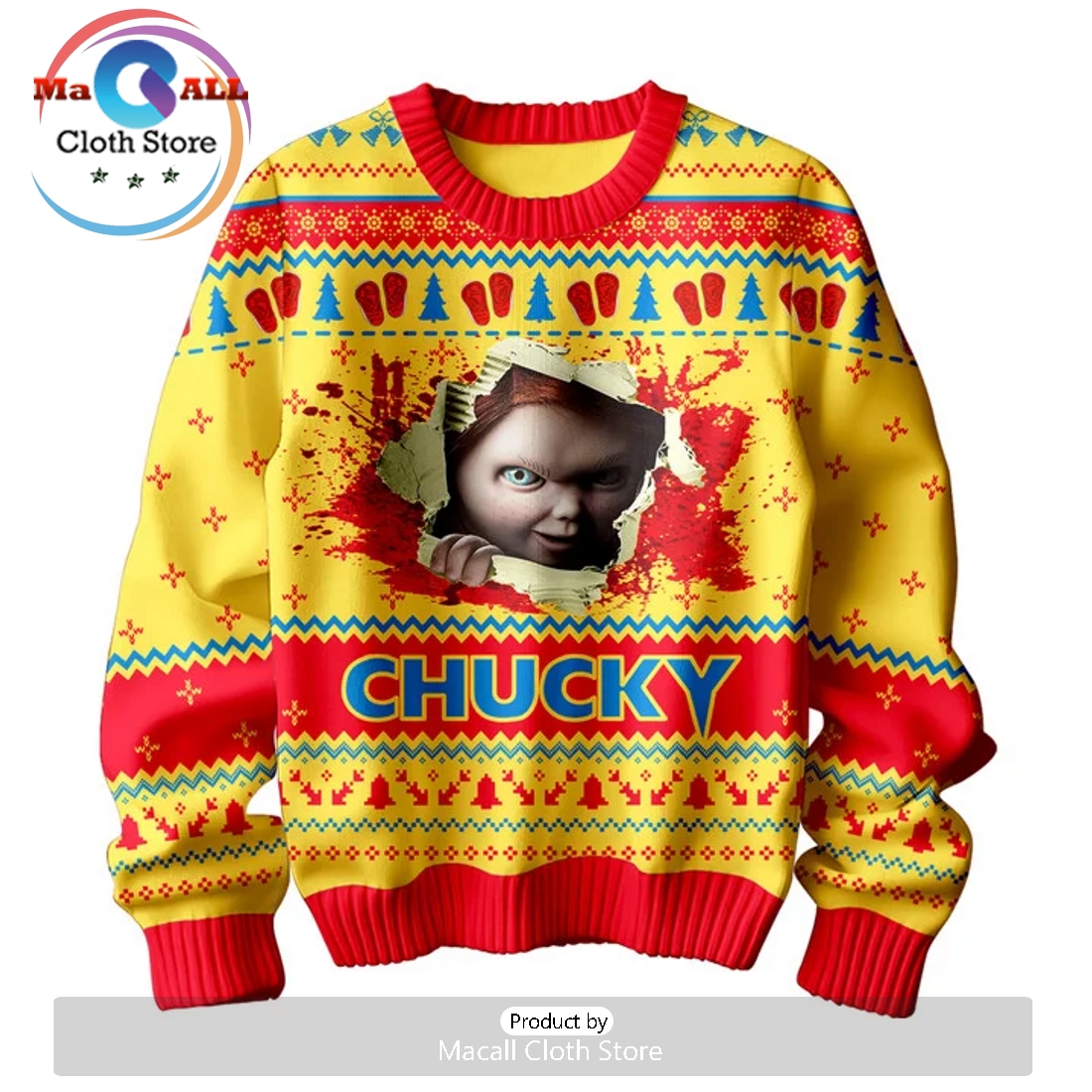 Chucky Wanna Play 2024 Christmas Sweater