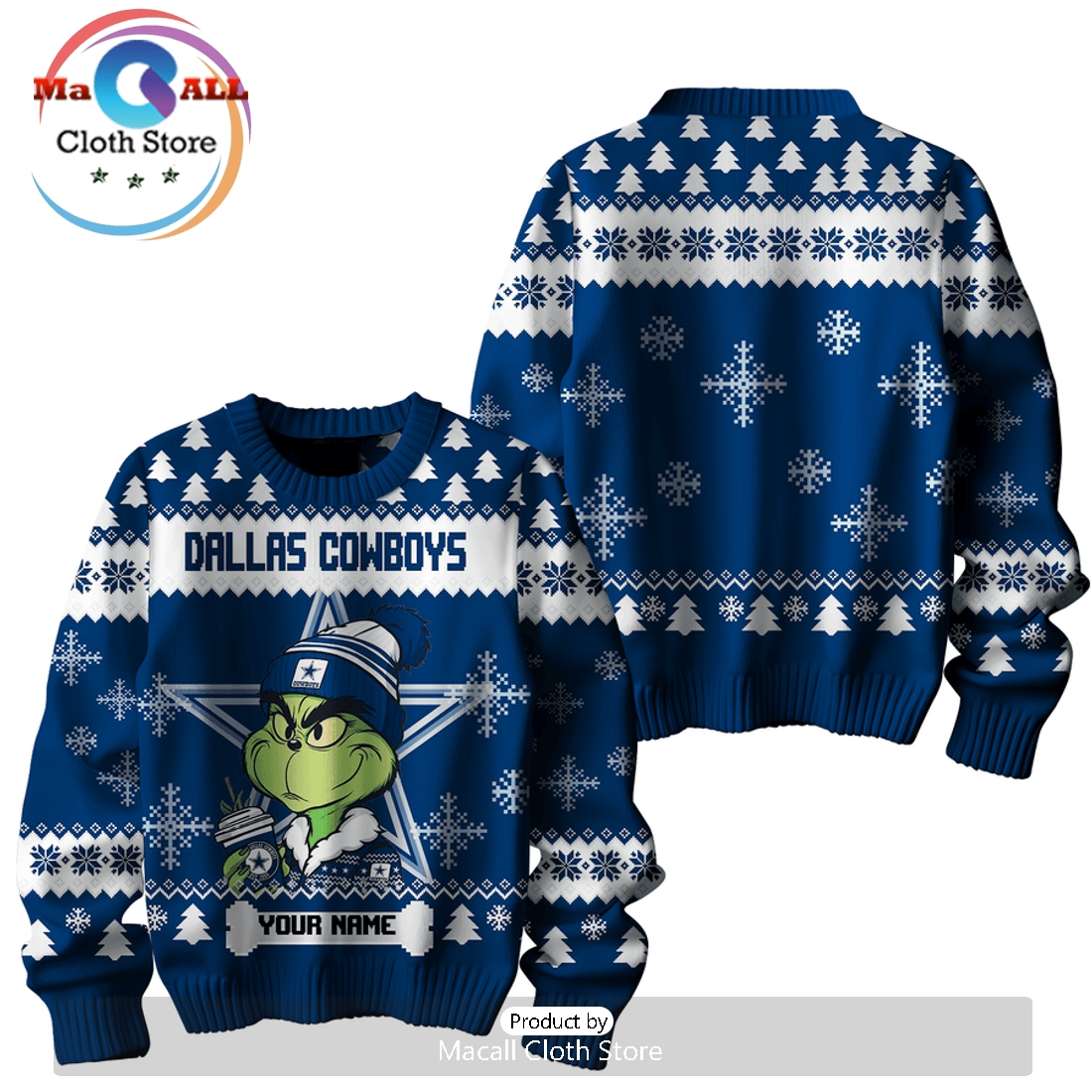 Custom Dallas Cowboys 2024 Christmas Sweater