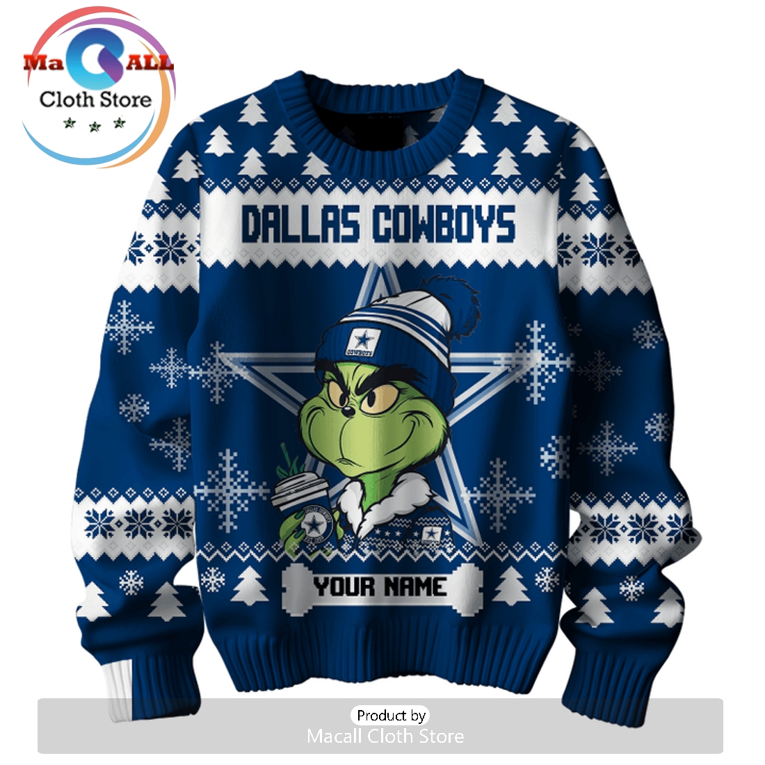 Custom Dallas Cowboys 2024 Christmas Sweater