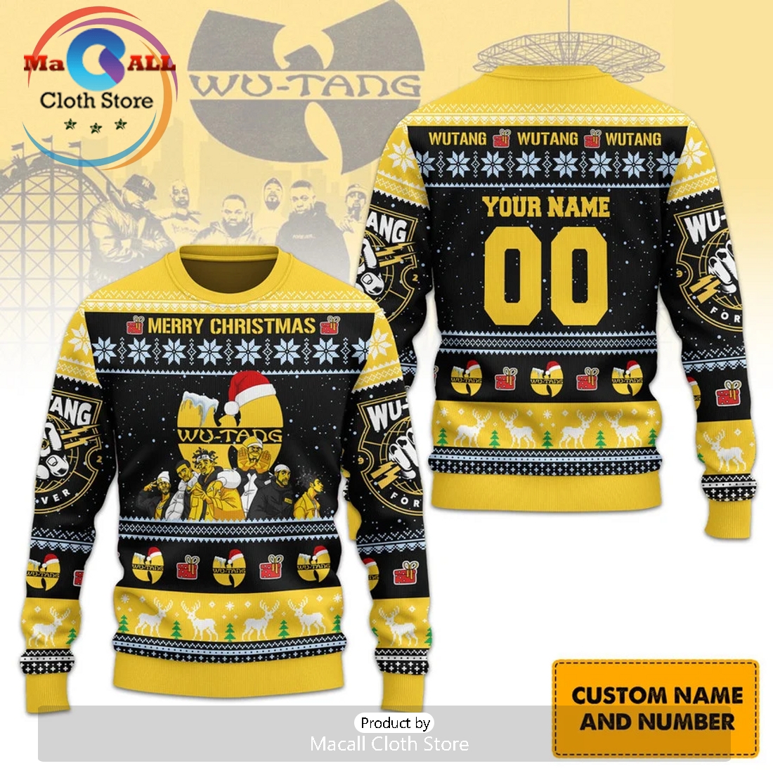 Custom Wu-Tang 2024 Christmas Sweater