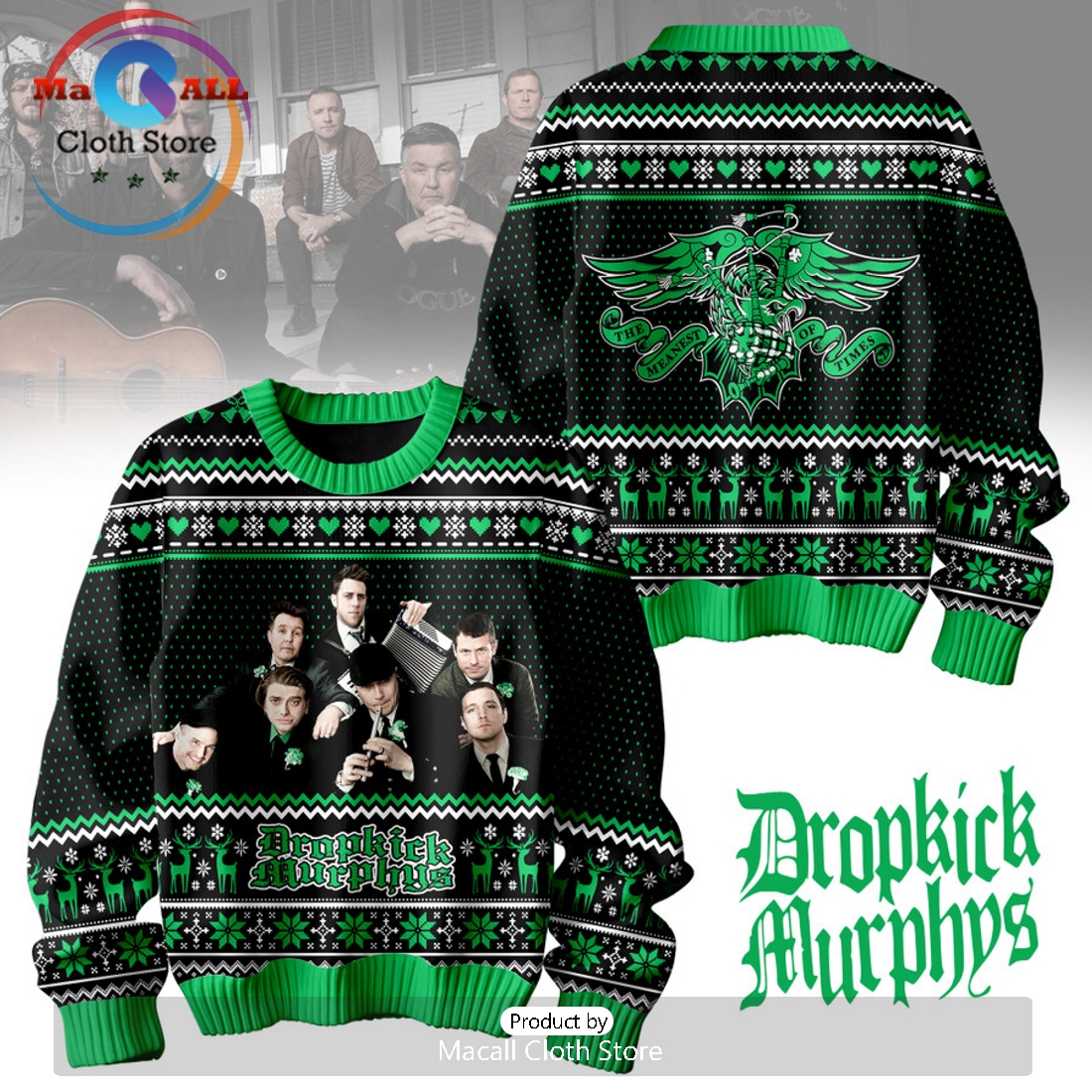 Dropkick Murphys Band 2024 Christmas Sweater