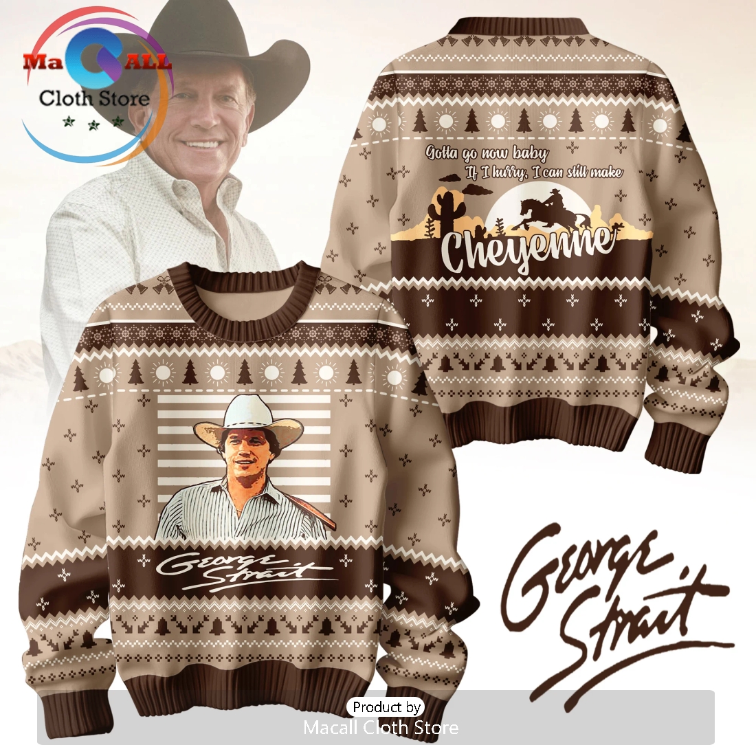 George Strait Christmas Sweater George Strait Christmas Sweater