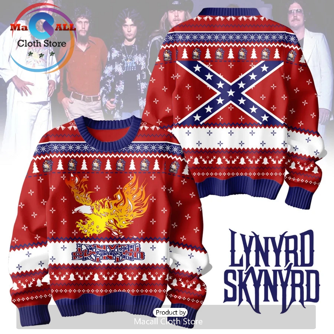 Lynyrd Skynyrd Band 2024 Christmas Sweater
