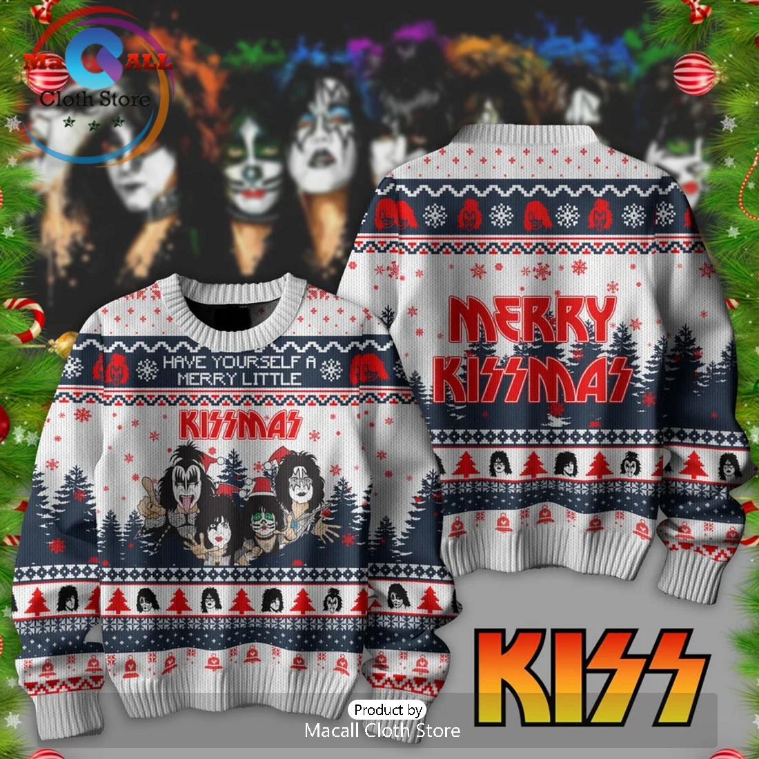 Merry Kissmas 2024 Christmas Sweater