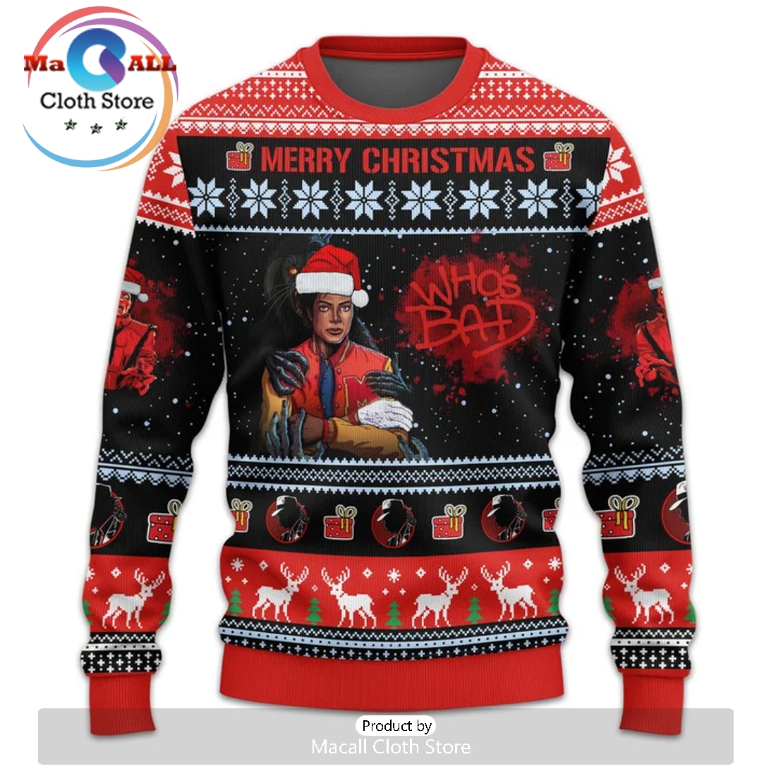 Michael Jackson Thriller 2024 Christmas Sweater