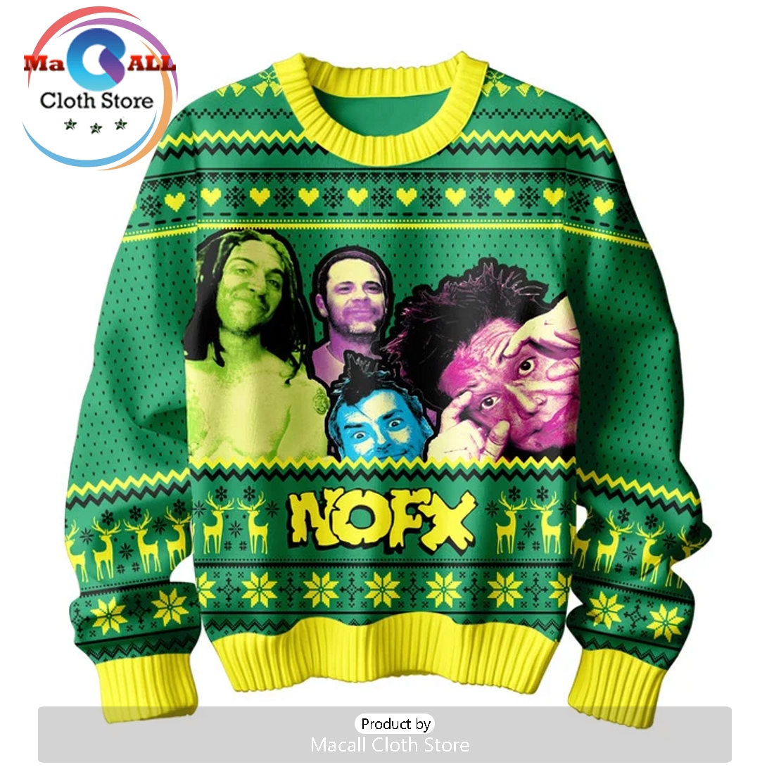 NOFX Band Punk’s Not Dead Christmas Sweater