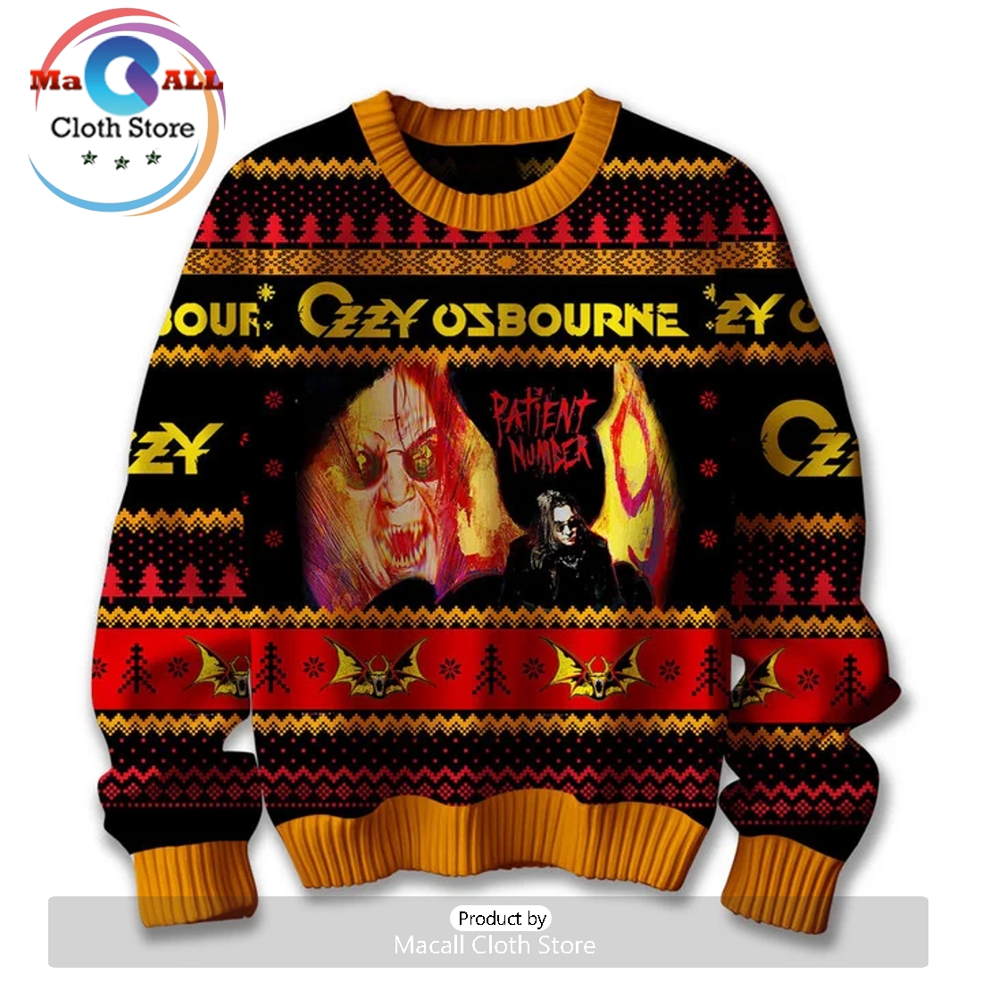 Ozzy Osbourne Christmas Sweater